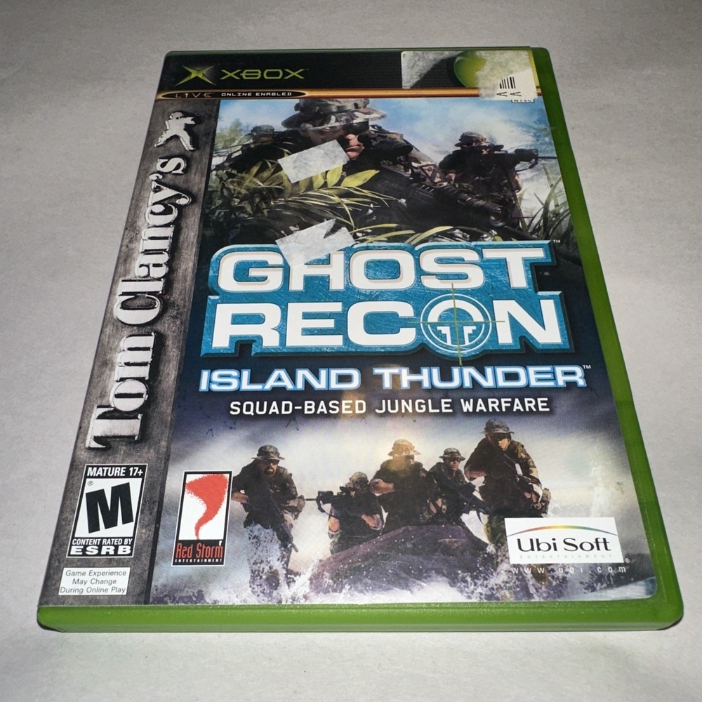 Tom Clancy's Ghost Recon: Island Thunder (Xbox, 2003) Complete w/ Manual CIB